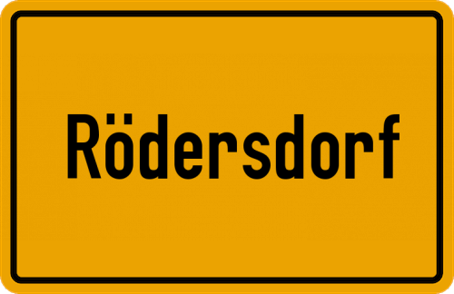 Ortsschild Rödersdorf