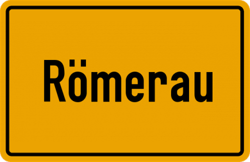 Ortsschild Römerau