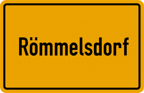 Ortsschild Römmelsdorf