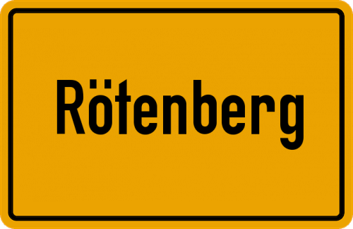Ortsschild Rötenberg