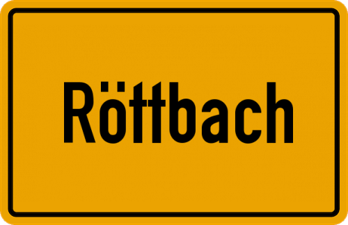 Ortsschild Röttbach
