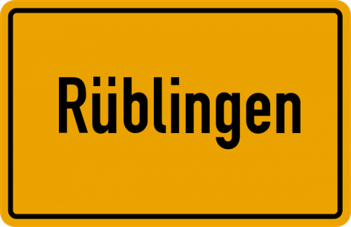 Ortsschild Rüblingen