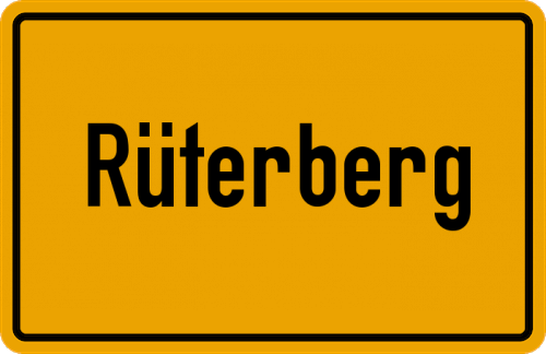 Ortsschild Rüterberg