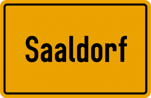 Ortsschild Saaldorf