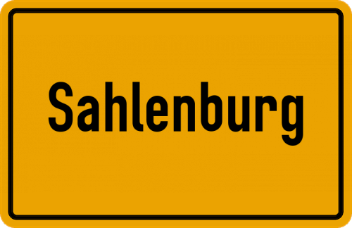 Ortsschild Sahlenburg