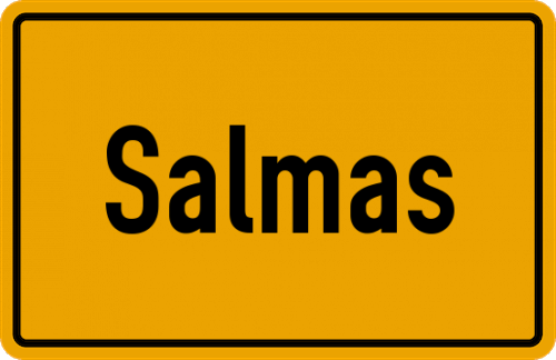 Ortsschild Salmas