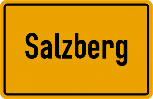 Ortsschild Salzberg