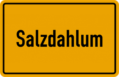 Ortsschild Salzdahlum