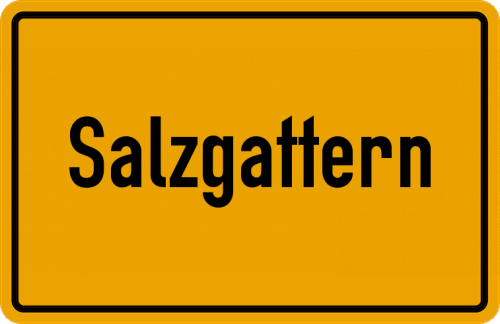 Ortsschild Salzgattern