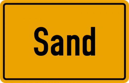 Ortsschild Sand, Siegkreis