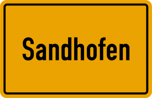 Ortsschild Sandhofen