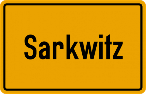 Ortsschild Sarkwitz