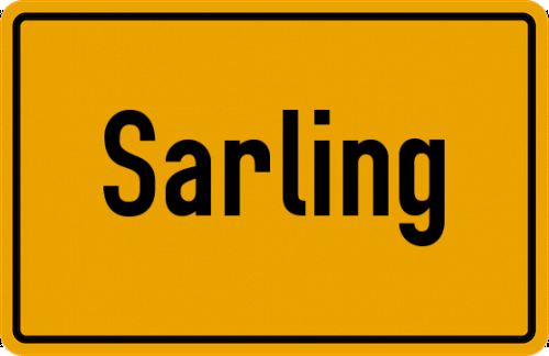 Ortsschild Sarling
