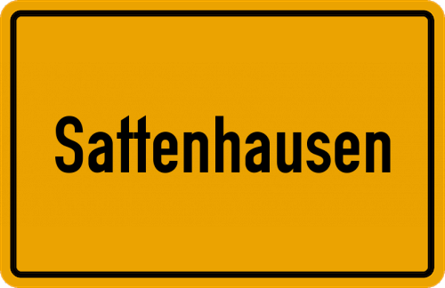 Ortsschild Sattenhausen