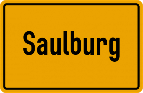Ortsschild Saulburg