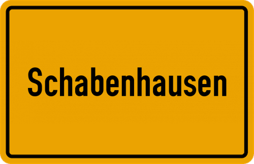 Ortsschild Schabenhausen
