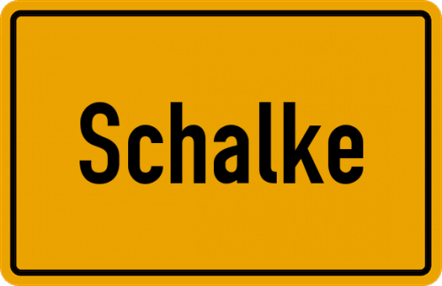 Ortsschild Schalke
