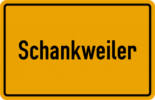 Ortsschild Schankweiler