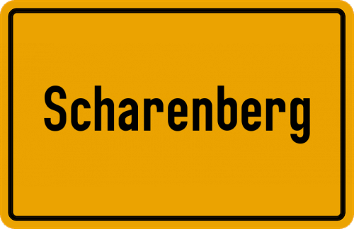 Ortsschild Scharenberg