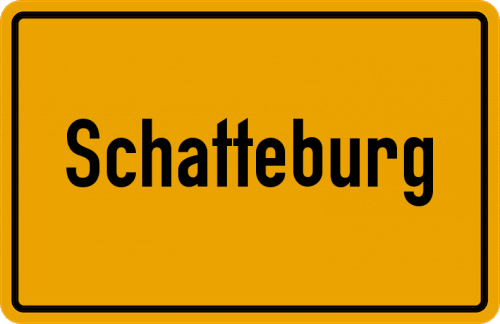 Ortsschild Schatteburg