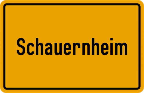 Ortsschild Schauernheim