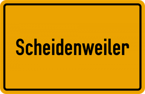 Ortsschild Scheidenweiler