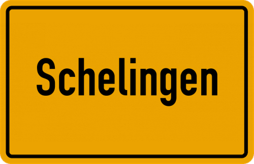 Ortsschild Schelingen