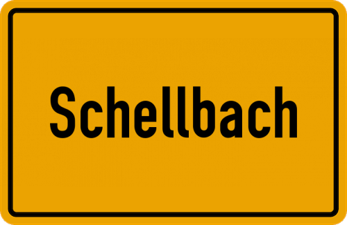 Ortsschild Schellbach