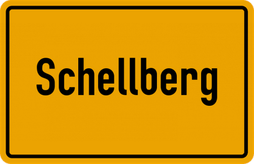 Ortsschild Schellberg