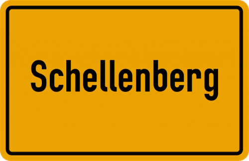 Ortsschild Schellenberg