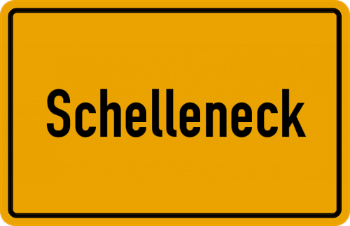 Ortsschild Schelleneck, Salzach