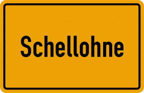 Ortsschild Schellohne, Oldenburg