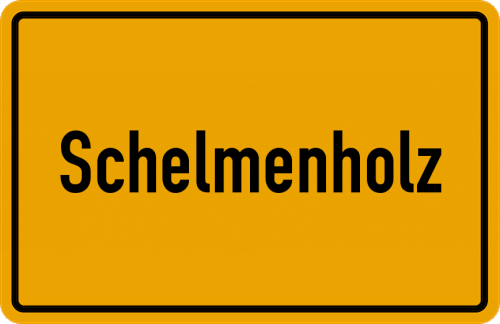 Ortsschild Schelmenholz