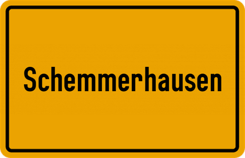Ortsschild Schemmerhausen, Oberberg Kreis
