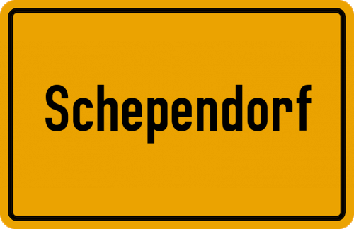 Ortsschild Schependorf