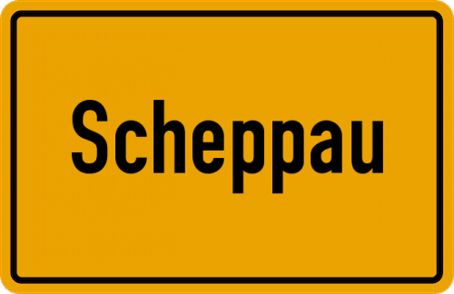 Ortsschild Scheppau