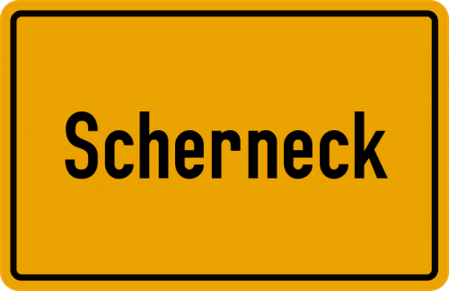 Ortsschild Scherneck