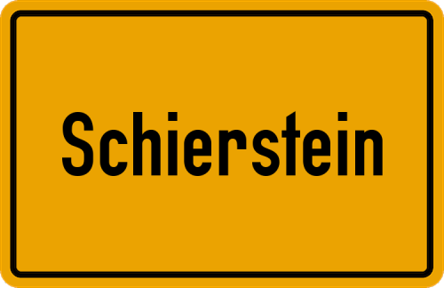 Ortsschild Schierstein