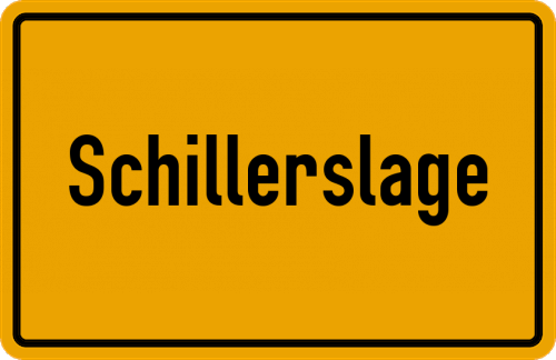 Ortsschild Schillerslage