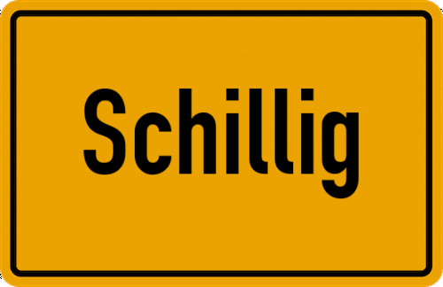 Ortsschild Schillig