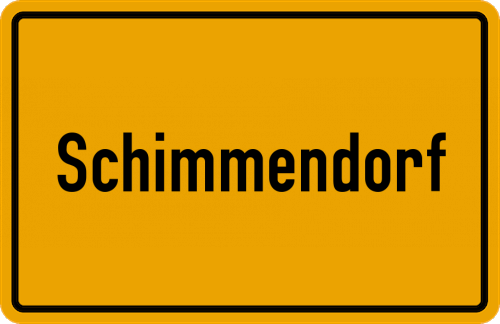 Ortsschild Schimmendorf