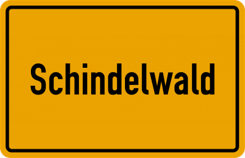Ortsschild Schindelwald