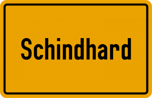 Ortsschild Schindhard