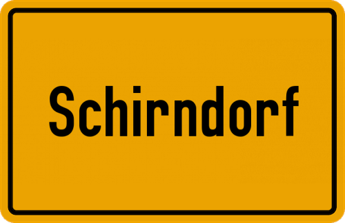 Ortsschild Schirndorf