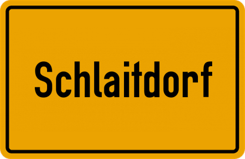 Ortsschild Schlaitdorf