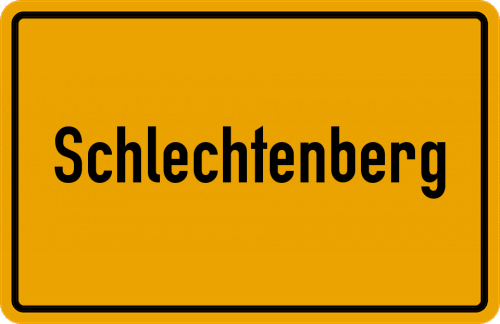 Ortsschild Schlechtenberg, Allgäu