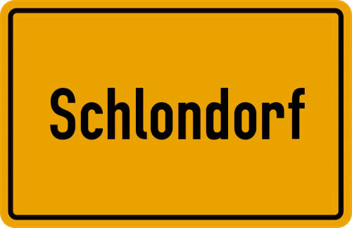 Ortsschild Schlondorf