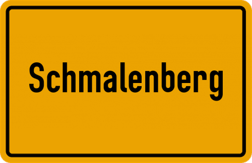 Ortsschild Schmalenberg, Allgäu