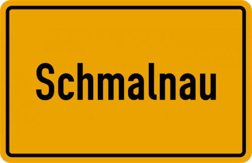 Ortsschild Schmalnau