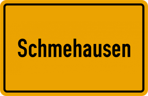 Ortsschild Schmehausen